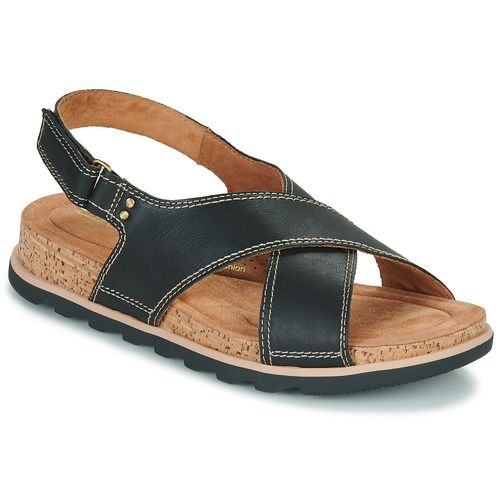 Sandali Clarks YACHT CROSS Nero per Donna, eleganti e confortevoli, ideali per l'estate. Design moderno con dettagli raffinati, perfetti per ogni occasione. Acquista i tuoi sandali alla moda per un look chic e casual.