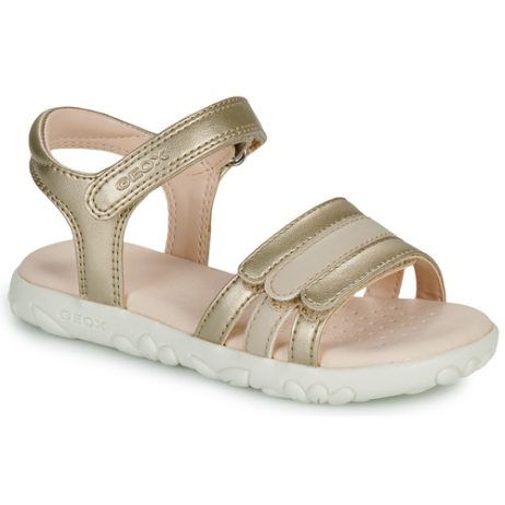 "Geox Sandali bambina ragazza J SANDAL HAITI GIRL Oro, eleganti e comodi, ideali per la primavera e l'estate. Realizzati con materiali di alta qualità, questi sandali offrono supporto e stile perfetti per le piccole. Design trendy e brillante, perfetti per ogni occasione. Scopri il comfort dei sandali Geox, il regalo perfetto per le giovani fashioniste."