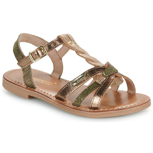 Sandali Les Tropéziennes par M Belarbi BADAMI Oro per bambina e ragazza, eleganti e alla moda. Perfetti per l'estate, questi sandali dorati offrono comfort e stile per ogni occasione. Scopri la qualità e il design unico di Les Tropéziennes, un must-have nel guardaroba delle giovani fashioniste.