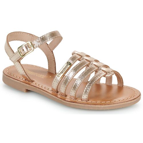 Sandali Les Tropéziennes par M Belarbi per bambina ragazza modello BERLIOZ in oro, eleganti e comodi, perfetti per l'estate. Ideali per outfit casual e festivi. Scopri la qualità artigianale e il design chic per il tuo stile. Acquista online ora!