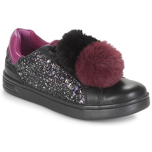 "Geox Scarpe bambina ragazza J DJROCK GIRL Nero, eleganti e comode, perfette per ogni occasione. Scarpe nere in stile urbano, con una vestibilità confortevole e traspirante, ideali per portare colore e stile nella moda infantile."