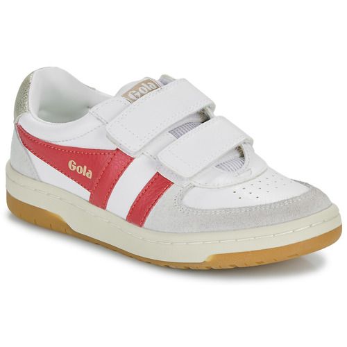 Scarpe Gola bambina ragazza HAWK STRAP in bianco, ideali per ogni occasione. Design moderno e comodo, perfetto per il tempo libero. Acquista ora il modello Gola HAWK STRAP per garantire stile e comfort ai piedi della tua bambina.