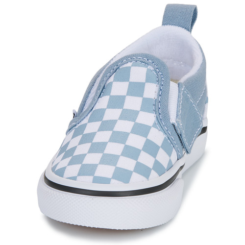 Girls blue checkered vans deals