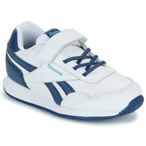 Scarpe Reebok Classic per bambino ragazzo, modello REEBOK ROYAL CL JOG 3.0 1V in Bianco. Perfette per il comfort quotidiano e lo stile casual, queste scarpe offrono un design elegante e una suola resistente, ideali per le attività all'aperto e la scolastica. Acquista ora per garantire stile e praticità con Reebok!
