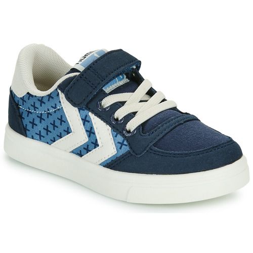 Scarpe bambino ragazzo hummel SLIMMER STADIL LOW JR Blu, sneakers casual per bambini, stile moderno e comfort eccellente, perfette per ogni occasione. Design accattivante e materiali di alta qualità, ideali per attività all'aperto e uso quotidiano. Compra le migliori scarpe per ragazzi online!