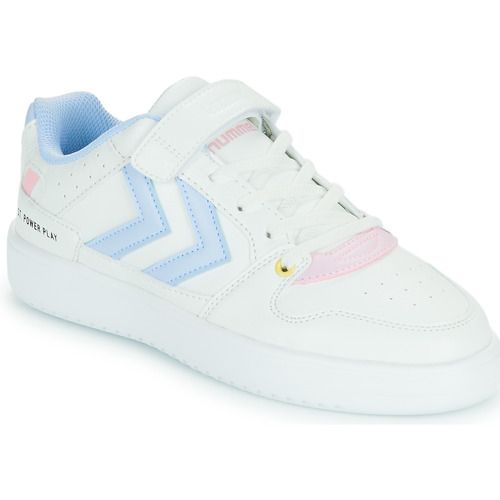 Scarpe bambino ragazzo hummel ST. POWER PLAY JR Bianco, sneakers sportive eleganti e comode per attività all'aperto e scuola. Design moderno e traspirante, perfette per ragazzi attivi. Acquista ora per garantire comfort e stile ai tuoi bambini!