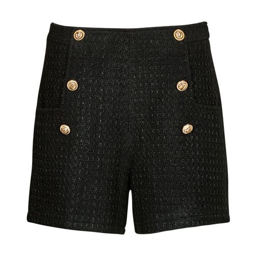 Shorts Moony Mood OLDYN Nero da donna, eleganti e versatili, realizzati in tessuto leggero per un comfort ottimale. Perfetti per l'estate, questi shorts neri si abbinano facilmente a qualsiasi outfit, ideali per occasioni casual e serate estive. Scopri il tuo stile con i shorts OLDYN, il must-have della stagione!