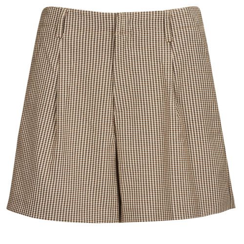 Shorts Only ONLMOLLY HW CHECK SHORTS TLR beige per donna, eleganti e alla moda, realizzati in tessuto leggero e comfortevole. Ideali per il periodo estivo, perfetti da abbinare a top e sandali per un look casual-chic. Disponibili nella taglia giusta per valorizzare la figura femminile. Acquista ora per un guardaroba trendy!
