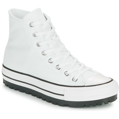 Sneakers alte Converse CHUCK TAYLOR ALL STAR CITY TREK SEASONAL CANVAS in Bianco per Donna, ideali per uno stile casual e trendy. Perfette per ogni stagione, queste scarpe offrono comfort e versatilità, rendendole un must-have nel guardaroba femminile. Acquista ora le tue Converse per un look alla moda!