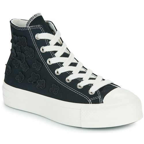 Sneakers alte Converse CHUCK TAYLOR ALL STAR LIFT in colore nero per donna, caratterizzate da un design elegante e alla moda, perfette per ogni occasione. Queste sneakers offrono comfort e stile, ideali per completare il tuo outfit casual. Acquista ora le Converse CHUCK TAYLOR ALL STAR LIFT nere e aggiungi un tocco trendy al tuo guardaroba.
