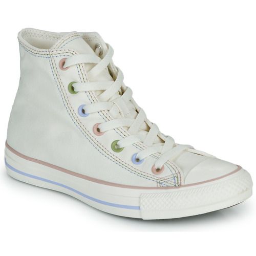 Sneakers alte Converse CHUCK TAYLOR ALL STAR MIXED MATERIAL Beige per Donna, design elegante e versatility, ideale per ogni occasione. Perfette per il tempo libero e l'abbigliamento casual, queste scarpe offrono comfort e stile. Acquista ora le sneaker must-have per un look alla moda!