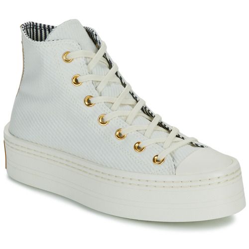 Sneakers alte Converse CHUCK TAYLOR ALL STAR MODERN LIFT Bianco per donna, eleganti e versatili, ideali per ogni occasione. Acquista ora le migliori sneakers per completare il tuo look alla moda. Disponibili online con spedizione rapida.