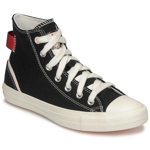Sneakers alte Converse CHUCK TAYLOR ALL STAR in colore nero per donna, perfette per un look casual e alla moda. Realizzate con materiali di alta qualità, offrono comfort e durata. Ideali per ogni occasione, queste sneaker iconiche sono un must-have nel guardaroba femminile. Scopri la combinazione perfetta di stile e praticità con le Converse CHUCK TAYLOR ALL STAR.