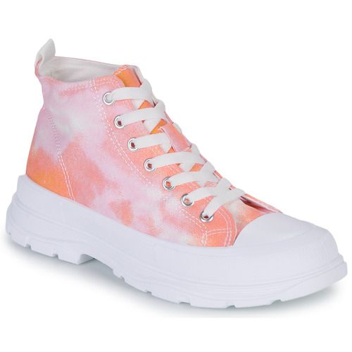 Sneakers alte Moony Mood HIGHER Arancio per donna, caratterizzate da un design moderno e accattivante, disponibili in un vivace colore arancione. Perfette per ogni occasione, queste sneakers offrono comfort e stile, ideali per completare look casual e trendy. Acquista ora per aggiungere un tocco di colore al tuo guardaroba!