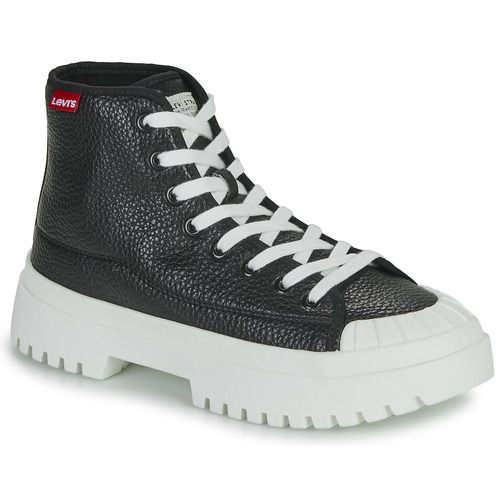 Scarpe sportive alte Levis PATTON S in colore nero per donna, perfette per un look casual e alla moda. Ideali per ogni occasione, queste sneakers offrono comfort e stile. Acquista ora le Levis PATTON S nere e completa il tuo outfit con un tocco trendy.