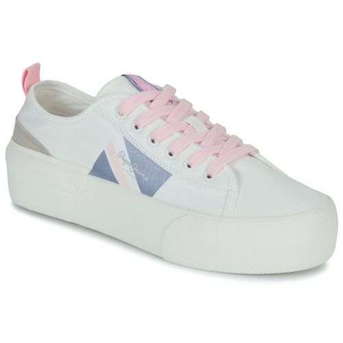 Sneakers basse Pepe Jeans ALLEN FLAG COLOR W in Bianco, ideali per il casual di ogni giorno, con un design alla moda e dettagli vivaci. Perfette per completare il tuo look primaverile ed estivo, offrono comfort e stile per ogni occasione. Acquista ora le Pepe Jeans ALLEN FLAG COLOR W Bianco per un tocco di eleganza informale.