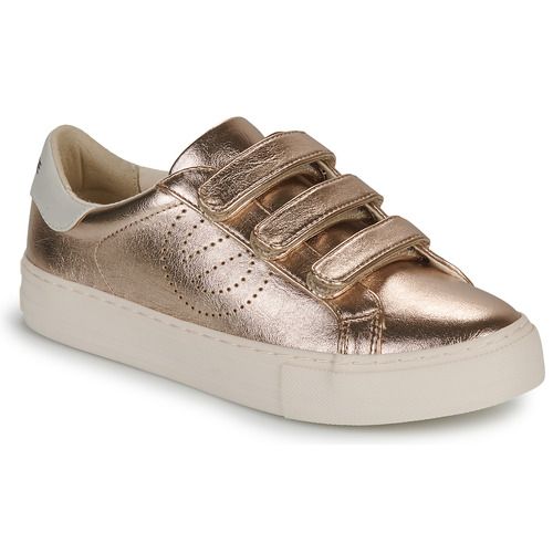 Sneakers basse Donna No Name ARCADE STRAPS PERFOS Oro, eleganti e versatili, perfette per ogni occasione. Design moderno con dettagli perforati, ideali per un look alla moda nel tempo libero. Acquista ora le tue sneakers ARCADE in oro, un must-have per il tuo guardaroba primaverile.