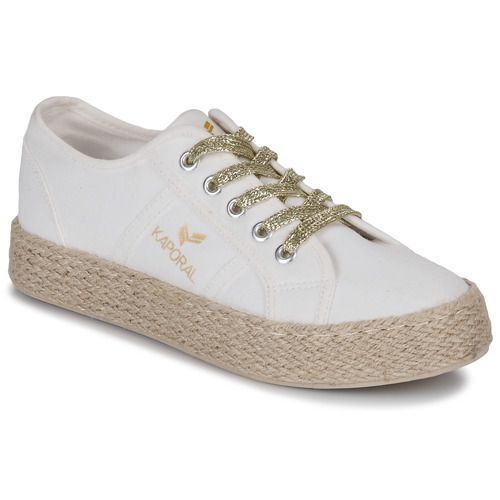 Sneakers basse Donna Kaporal BIORGATY in bianco, eleganti e moderne, perfette per ogni occasione. Scarpe comode e versatili, ideali per un look casual o sportivo. Acquista le Kaporal BIORGATY per un tocco di stile irresistibile.