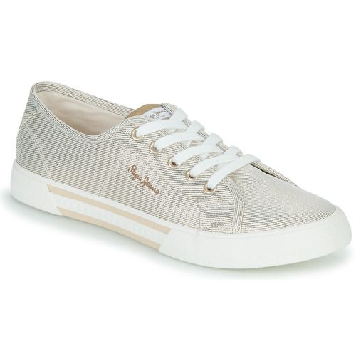 Sneakers basse Donna Pepe Jeans BRADY PARTY W Oro, eleganti e alla moda, con rifiniture dorate. Perfette per un look casual-chic, ideali per ogni occasione. Comfort e stile in un'unica scarpa. Acquista ora le tue Pepe Jeans BRADY PARTY W Oro!