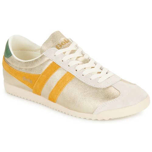 Scarpe sneakers basse Gola BULLET BLAZE Oro da donna, eleganti e versatili, perfette per completare qualsiasi outfit. Design moderno con dettagli dorati, ideali per un look casual e alla moda. Comfort e stile uniti in un'unica calzatura, perfette per l'uso quotidiano o per occasioni speciali. Acquista ora per un tocco di classe e tendenza!