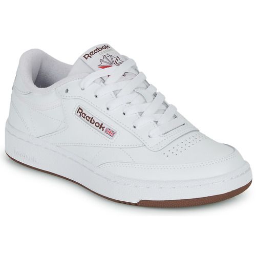 Sneakers basse Reebok Classic CLUB C 85 Bianco per donna, design elegante e versatile, perfette per ogni occasione. Comode e alla moda, ideali per completare il tuo look sportivo o casual. Scopri il comfort e lo stile senza tempo delle Reebok Classic CLUB C 85.