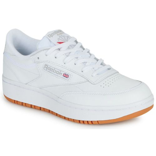 Sneakers basse Reebok Classic CLUB C DOUBLE Bianco per donna, eleganti e versatili, perfette per ogni occasione. Design moderno con dettagli raffinati, suola in gomma per un comfort duraturo. Acquista ora le migliori sneakers per un look trendy e alla moda.