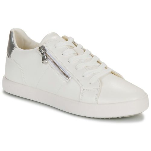 Sneakers basse Geox D BLOMIEE Bianco per donna, eleganti e comode, perfette per ogni occasione. Design moderno e traspirante, ideali per un look casual-chic. Acquista ora le tue nuove sneakers Geox!