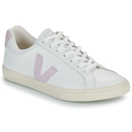 Sneakers basse Veja ESPLAR LOGO Bianco per donna, sneakers eco-friendly in pelle con design elegante e confortevole, ideali per un look casual e alla moda. Acquista le migliori scarpe sostenibili per il tuo stile quotidiano.