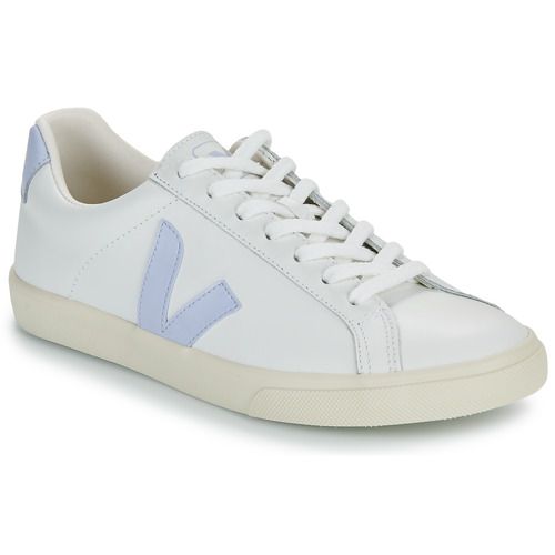 Sneakers basse Veja ESPLAR LOGO Bianco per donna, dal design elegante e sostenibile, perfette per un look casual-chic. Scarpe ecologiche con materiali di alta qualità ideali per ogni occasione. Aggiungi stile e comfort al tuo outfit con queste sneakers moda.