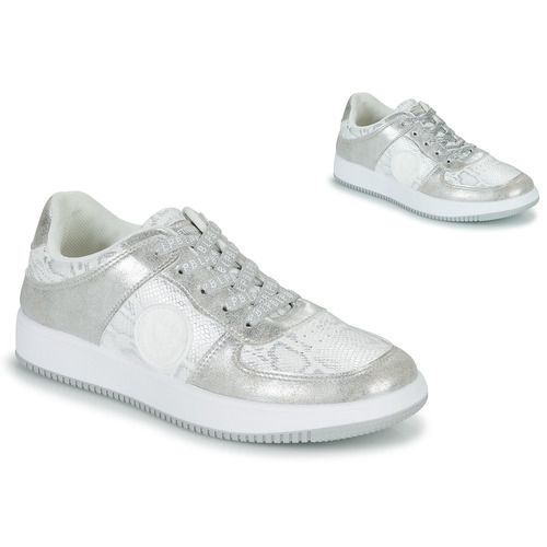Sneakers basse argento Les Petites Bombes FRANKA per donna, eleganti e versatili, ideali per ogni occasione. Perfette per completare il tuo look casual con stile e comfort.