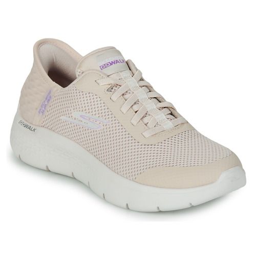 Sneakers basse donna Skechers HANDS FREE SLIP INS: GO WALK FLEX GRAND ENTRY in beige, ideali per comfort e stile quotidiano. Queste scarpe leggere offrono un design innovativo senza lacci, perfette per un'agevole calzata. Ottime per passeggiate e attività all'aperto, garantiscono traspirabilità e supporto durante tutta la giornata. Acquista ora per un look versatile e alla moda!