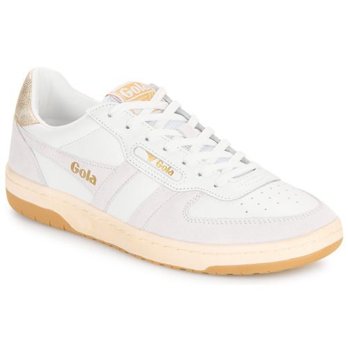 Sneakers basse Gola HAWK Bianco da donna, eleganti e versatili, perfette per ogni occasione. Design moderno e comfort ottimale, ideali per completare il tuo look casual o sportivo. Acquista ora le sneakers Gola HAWK Bianco per un tocco di stile pratico nella tua collezione di calzature.