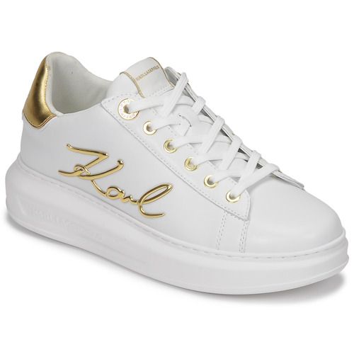 Scarpe basse donna Karl Lagerfeld KAPRI Signia Lace Lthr in bianco, eleganti e moderne, perfette per ogni occasione. Design sofisticato con dettagli alla moda, ideale per completare il tuo look con stile e comfort. Acquista ora le sneakers KAPRI e porta il tuo outfit a un livello superiore.