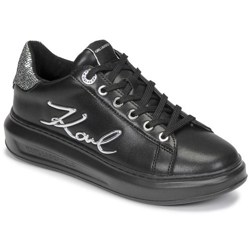 Sneakers basse donna Karl Lagerfeld KAPRI Signia Lace Lthr nere, eleganti e versatili, perfette per ogni occasione. Realizzate in pelle di alta qualità, queste scarpe offrono comfort e stile. Aggiungi un tocco di classe al tuo look con queste sneakers trendy e alla moda. Acquista ora per esprimere la tua personalità!