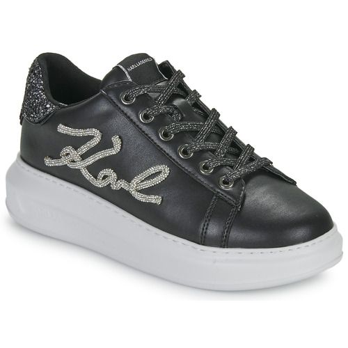 Sneakers basse Donna Karl Lagerfeld KAPRI Signia Rhinestone Lo in nero, caratterizzate da dettagli scintillanti in strass, suola comoda e design elegante. Perfette per un look casual-chic, queste sneaker sono ideali per ogni occasione. Scopri il comfort e lo stile delle KAPRI Signia, un must-have in ogni guardaroba.