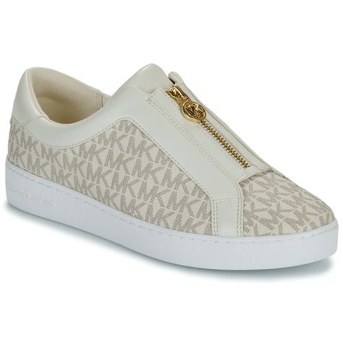 Sneakers basse da donna MICHAEL Michael Kors KEATON ZIP SLIP ON in beige, eleganti e alla moda, perfette per il tempo libero e le occasioni casual. Design chic con zip laterale, comode e versatili, ideali per completare ogni outfit. Acquista ora le tue nuove sneakers KEATON e porta il tuo stile a un livello superiore!