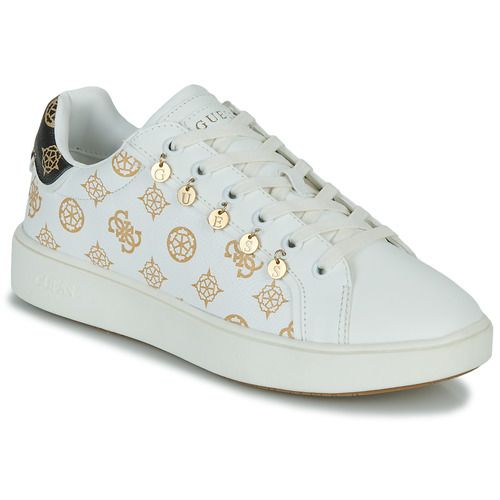 Sneakers basse Guess MELY Bianco per donna, eleganti e alla moda, perfette per ogni occasione. Design contemporaneo e comfort eccezionale, ideali per completare il tuo outfit con stile. Perfette per la primavera e l'estate, queste sneakers sono un must-have per le amanti della moda.