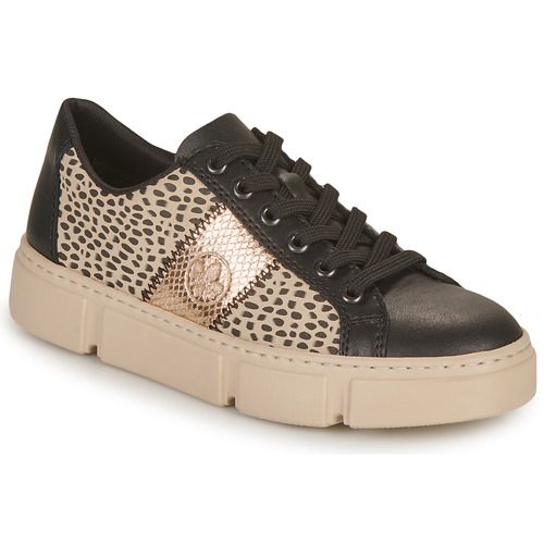 Sneakers basse Rieker BALISA Nero per donna, eleganti e comode, perfette per ogni occasione. Design moderno e versatilità per un look contemporaneo. Ideali per chi cerca stile e comfort nella vita quotidiana.