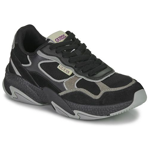 Sneakers basse Guess NASLA Nero per donna, eleganti e versatili, ideali per un look casual e alla moda. Perfette per ogni occasione, queste scarpe offrono comfort e stile, rendendole un must-have nel guardaroba. Acquista ora le sneakers di tendenza per una passeggiata o un'uscita con gli amici.
