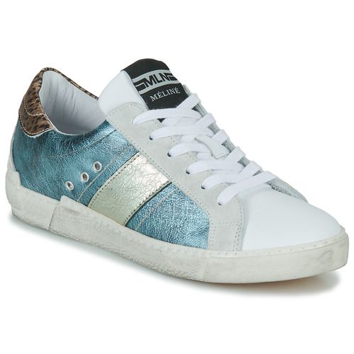 Sneakers basse Meline NKC166 Blu Donna - Eleganti scarpe sportive in tessuto traspirante, ideali per il tempo libero e per completare outfit casual. Design alla moda con suola leggera, perfette per ogni occasione. Comfort e stile uniti in un'unica scarpa. Acquista ora le Meline NKC166 Blu!