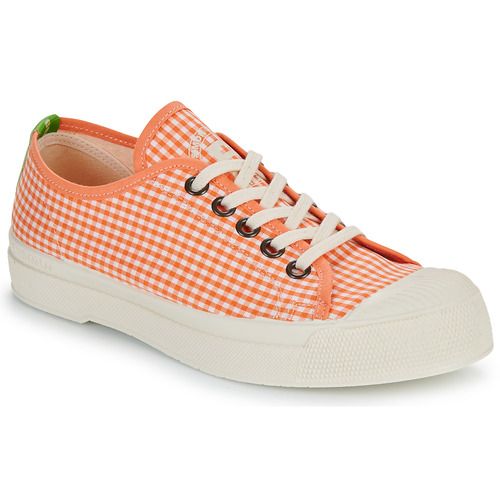 Sneakers basse Bensimon ROMY VICHY in arancio per donna, con design elegante e alla moda, perfette per ogni outfit casual. Comfort eccellente e stile unico, queste sneakers sono ideali per le giornate primaverili ed estive. Aggiungi un tocco di colore al tuo guardaroba con le Bensimon ROMY VICHY!