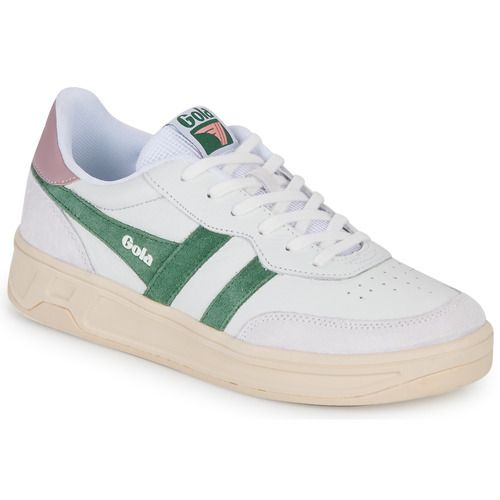 Sneakers basse Gola TOPSPIN Beige per donna, eleganti e comode, ideali per ogni occasione. Queste scarpe sportive uniscono stile contemporaneo e comfort, perfette per un look casual o sportivo. Acquista ora le Gola TOPSPIN Beige e completa il tuo outfit con un tocco di classe.