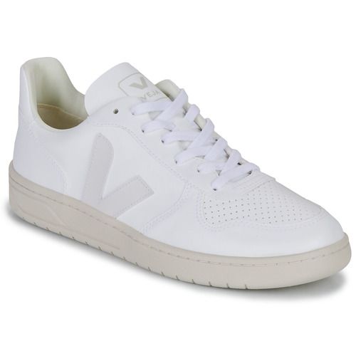 Sneakers basse Veja V-10 Bianco per donna, design elegante e modernità con tomaia in pelle di alta qualità, suola in gomma ecologica, perfette per ogni occasione casual e moda sostenibile. Acquista ora le Veja V-10 Bianco e scopri il comfort e lo stile senza tempo.