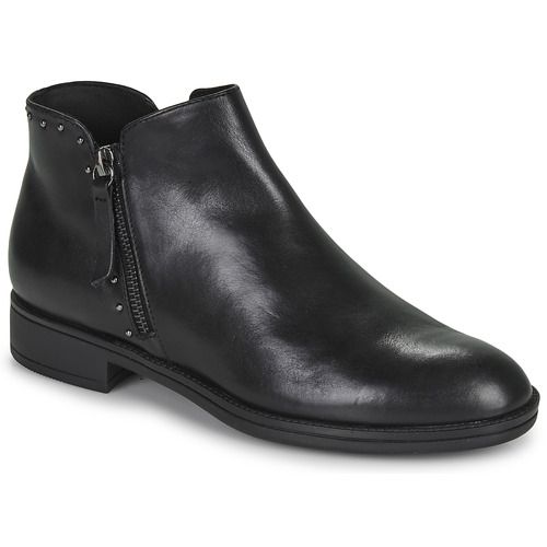 Stivaletti donna Geox D JAYLON in pelle nera, design elegante e moderno, comfort eccezionale e suola traspirante. Acquista ora per completare il tuo look con stile!