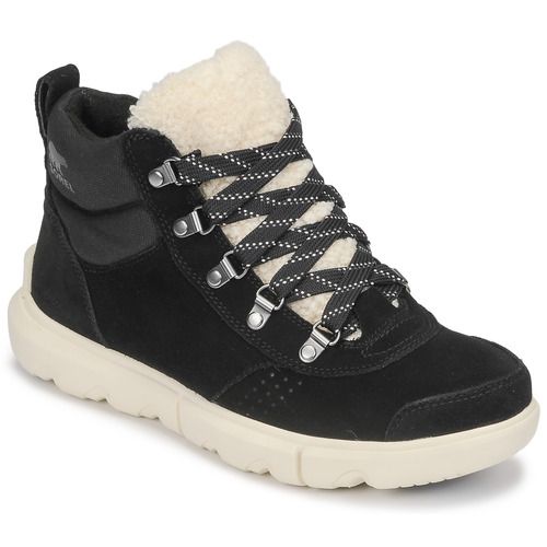 Stivaletti Donna Sorel EXPLORER NEXT HIKER Nero, eleganti e versatili, perfetti per escursioni e attività all'aperto. Design moderno e comfort ottimale, ideali per ogni stagione. Acquista ora per un look alla moda e una performance superiore.