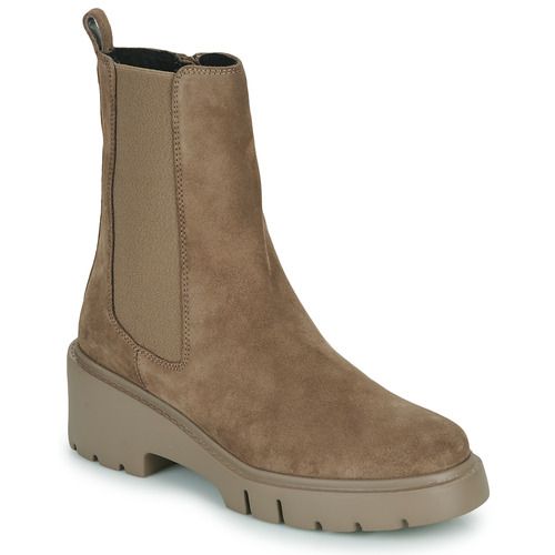 Stivaletti Donna Unisa JEWEL Beige in pelle scamosciata, caratterizzati da un design elegante e trendy, perfetti per ogni occasione. Comfort e stile unici, ideali per l'autunno/inverno. Perfetti da abbinare a look casual o più raffinati.