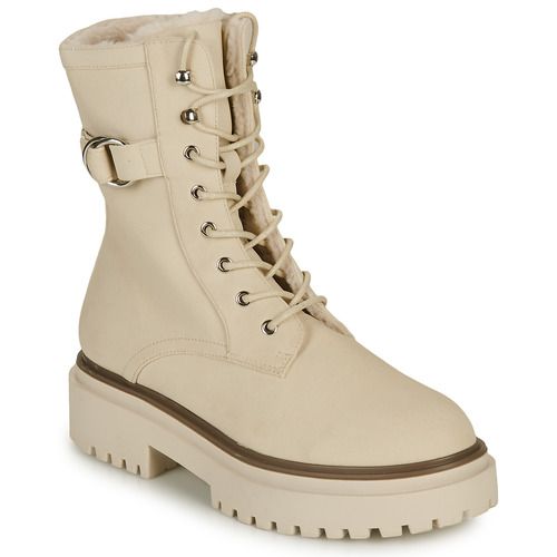 Stivaletti Donna Moony Mood NEW07 Beige, eleganti e trendy, perfetti per ogni occasione. Realizzati in morbido materiale, offrono comfort e stile. Ideali per completare un look chic e moderno. Disponibili in diverse taglie per adattarsi a ogni esigenza di moda.
