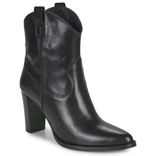 Stivaletti Myma 6717-CUIR-NOIR Nero per donna, eleganti e versatili, realizzati in morbida pelle nera. Ideali per completare ogni outfit con stile, questi stivaletti offrono comfort e tendenza. Perfetti per occasioni casual e formali, sono un must-have per la stagione. Scopri i migliori stivaletti donna sul nostro sito!