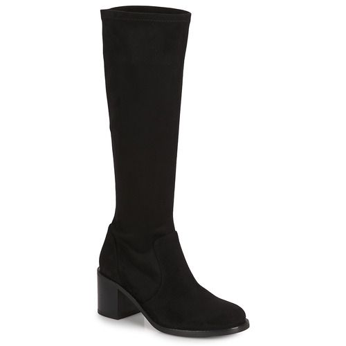 Stivali JB Martin BRILLE Nero per donna, eleganti e versatili, in pelle di alta qualità. Design moderno perfetto per ogni occasione, con tacco comodo e suola resistente. Ideali per completare qualsiasi outfit e perfetti per le stagioni fredde. Disponibili ora su outletscarpeonline.it.