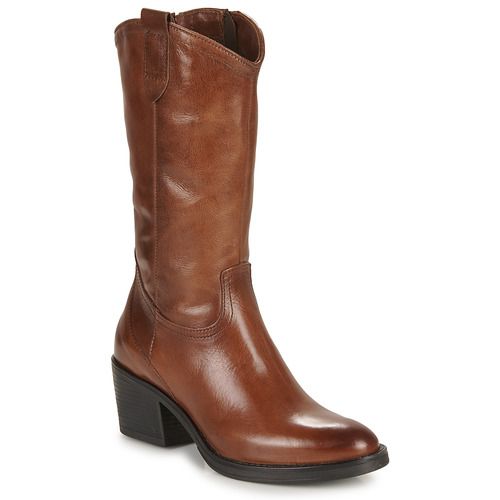 Stivali Mjus DENVER HIGH Marrone per Donna, altezza alla caviglia, design elegante, ideali per l'autunno/inverno, suola resistente, perfetti per ogni occasione.